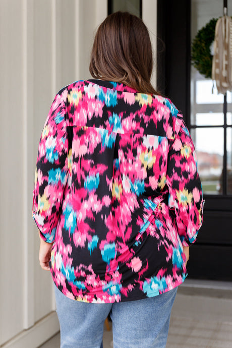 Lizzy Top in Painted Floral - Liarian Unlimited Boutique