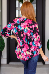 Lizzy Top in Painted Floral - Liarian Unlimited Boutique