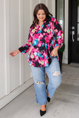 Lizzy Top in Painted Floral - Liarian Unlimited Boutique