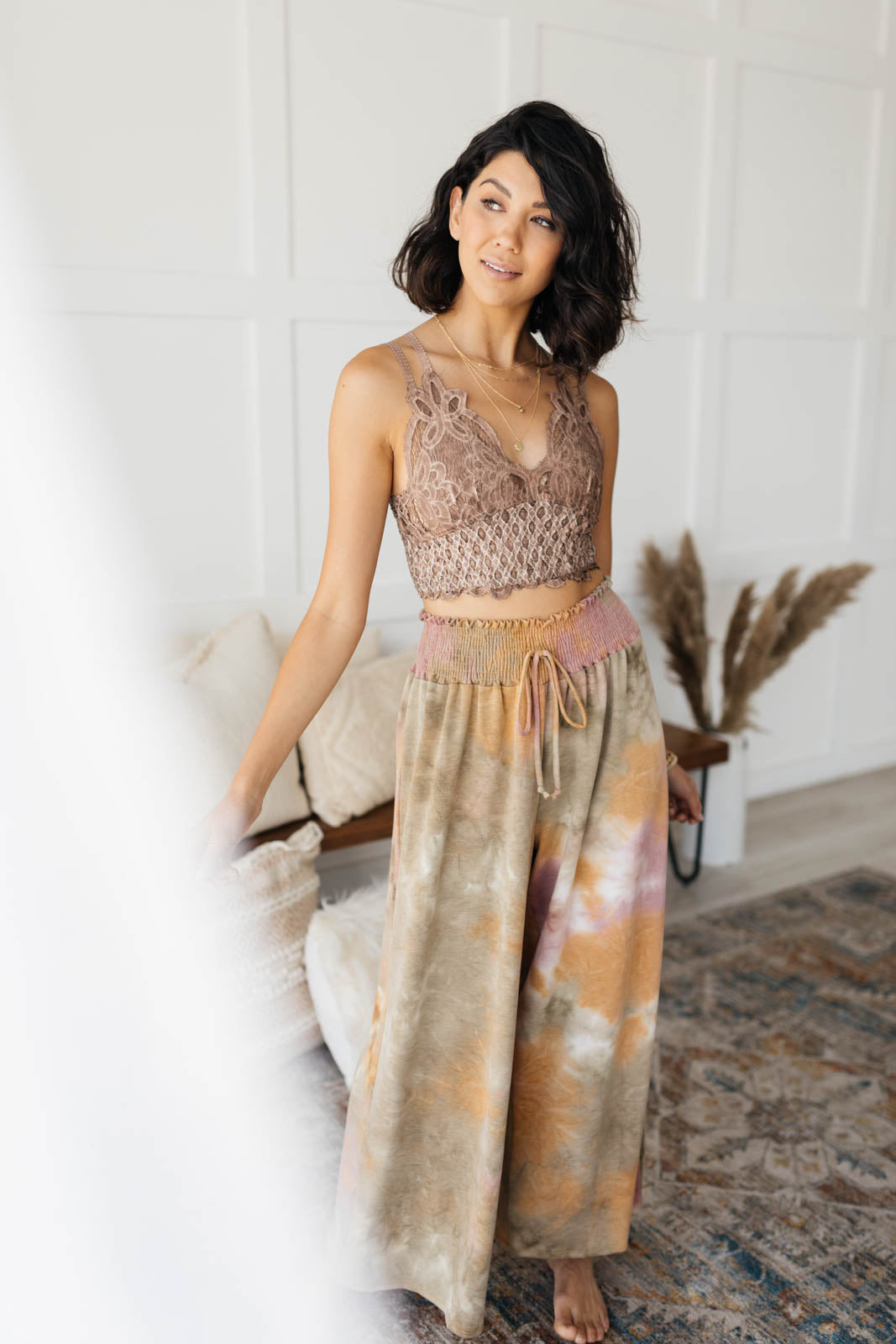 Sujetador Live In Lace en color malva