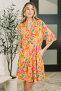 Lizzy Sunday Dress in Leaf Multi Floral- 7/20/2026