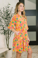 Lizzy Sunday Dress in Leaf Multi Floral- 7/20/2026