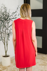Vestido de tirantes Lizzy en rojo