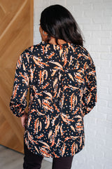 Lizzy Top en óxido y gris topo abstracto