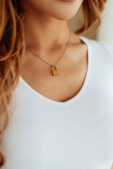 Collar con colgante de candado Lock it Up