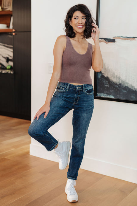 London Midrise Cuffed Boyfriend Jeans - Liarian Unlimited Boutique