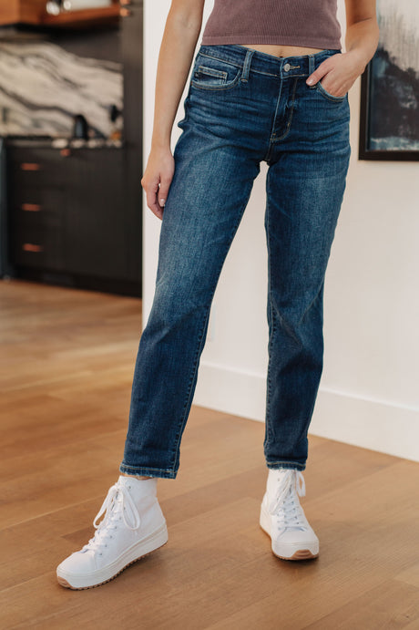 London Midrise Cuffed Boyfriend Jeans - Liarian Unlimited Boutique