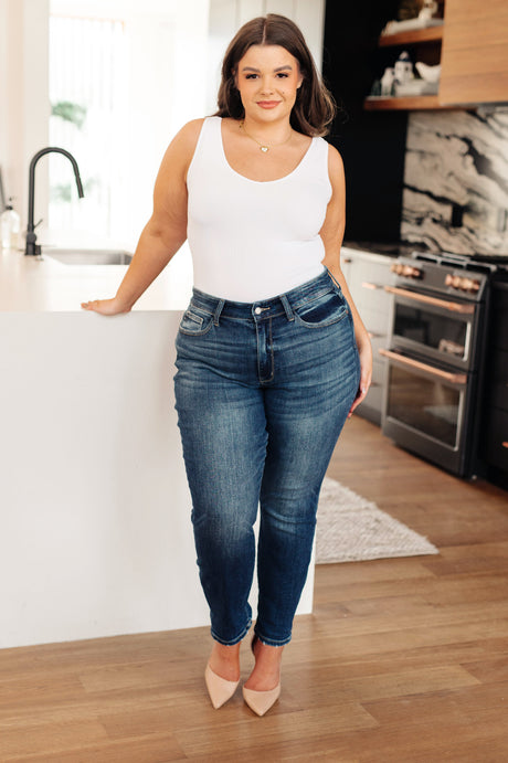 London Midrise Cuffed Boyfriend Jeans - Liarian Unlimited Boutique
