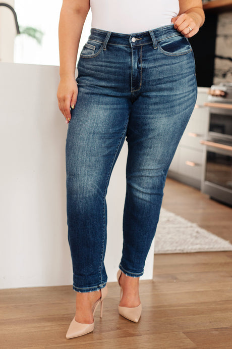 London Midrise Cuffed Boyfriend Jeans - Liarian Unlimited Boutique