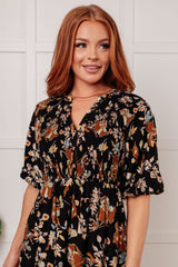 Vestido con botones y corpiño fruncido Look My Way