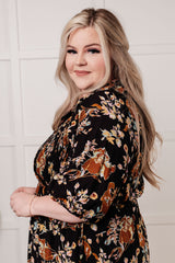 Vestido con botones y corpiño fruncido Look My Way