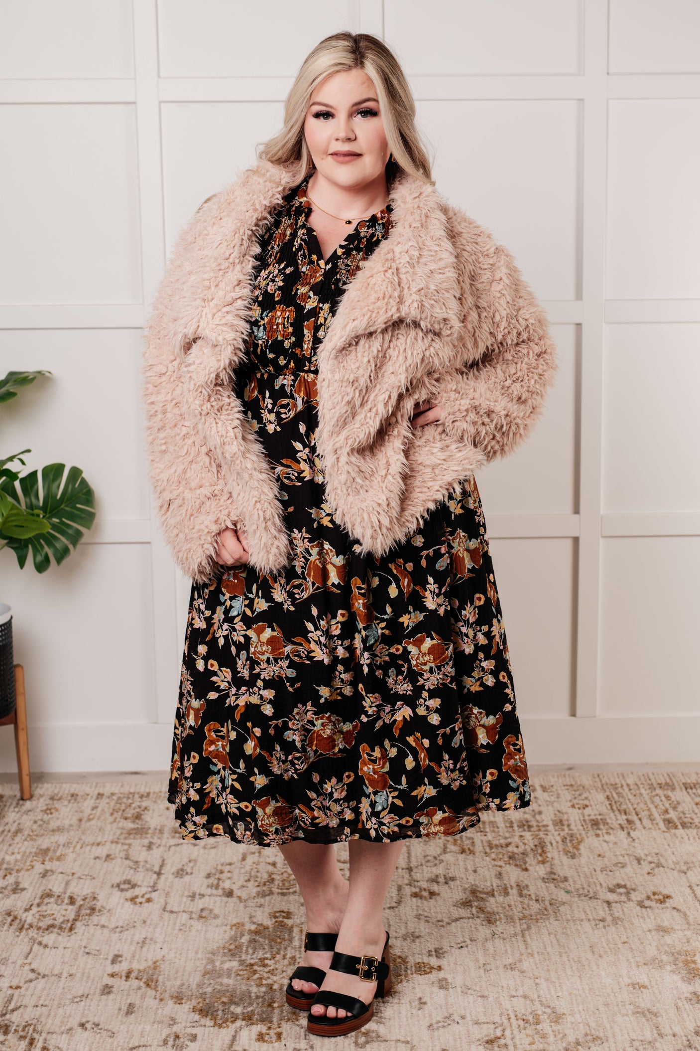 Vestido con botones y corpiño fruncido Look My Way