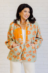 Chaqueta polar floral Love It Don't Leave It