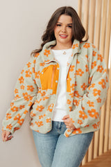 Chaqueta polar floral Love It Don't Leave It