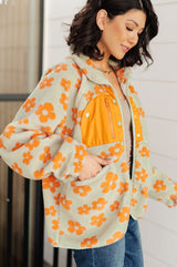 Chaqueta polar floral Love It Don't Leave It