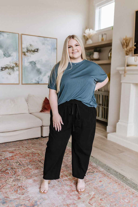 Love Me Dearly High Waisted Pants in Black - Liarian Unlimited Boutique