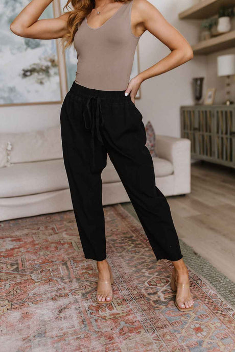 Love Me Dearly High Waisted Pants in Black - Liarian Unlimited Boutique
