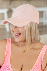 Lyla Sherpa Ball Cap in Pink - Liarian Unlimited Boutique