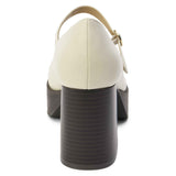 Matilda Platform Heel in Bone