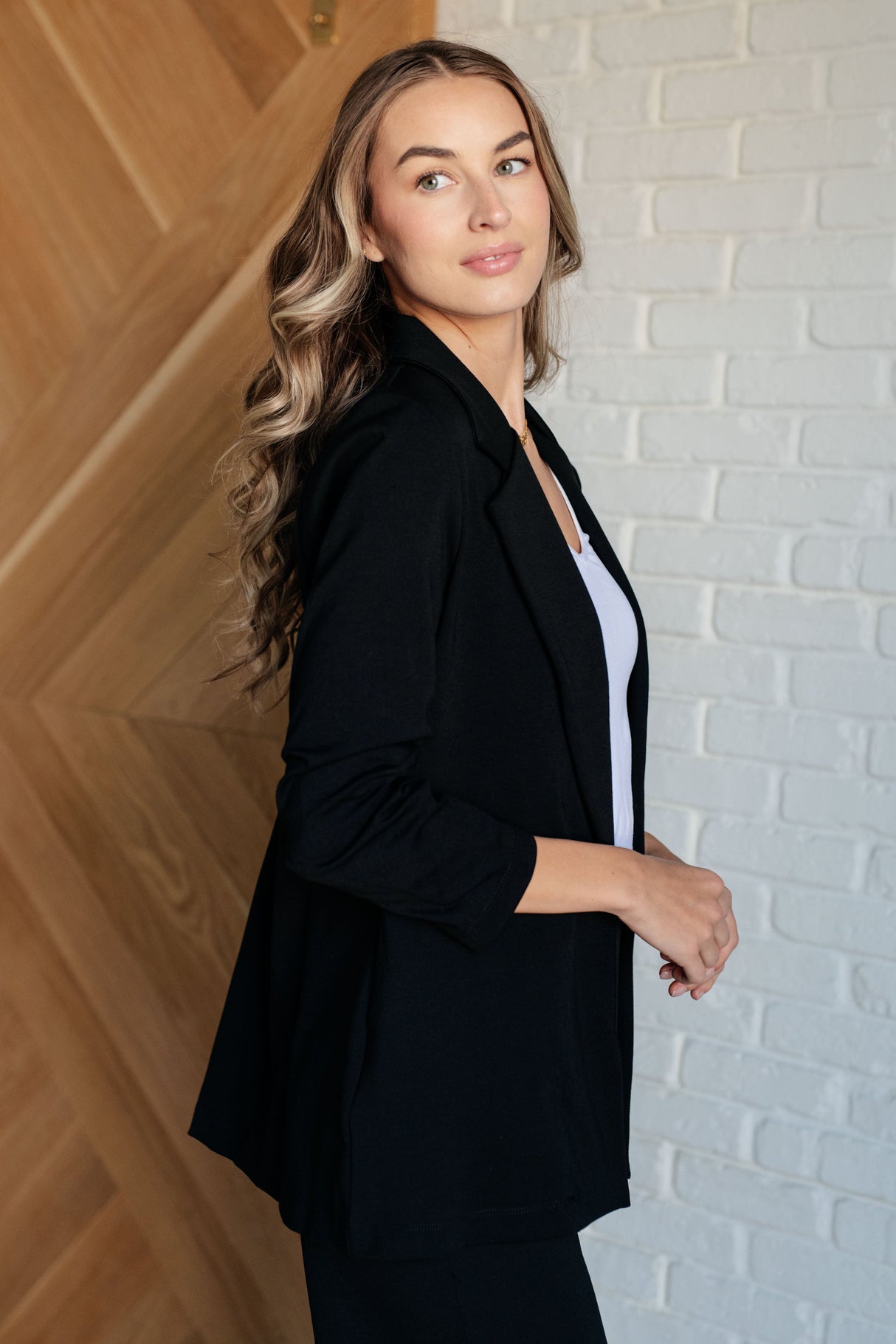 Blazer mágico 3/4 en negro