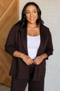 Magic 3/4 Blazer in Chocolate - Liarian Unlimited Boutique