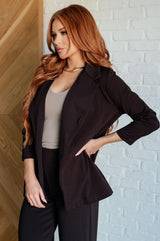 Magic 3/4 Blazer in Chocolate - Liarian Unlimited Boutique