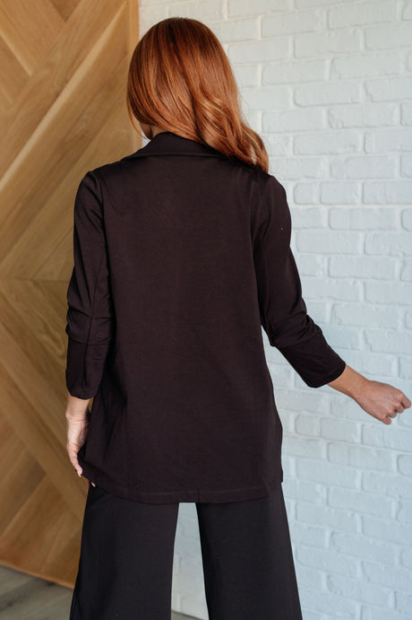 Magic 3/4 Blazer in Chocolate - Liarian Unlimited Boutique