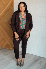 Magic 3/4 Blazer in Chocolate - Liarian Unlimited Boutique