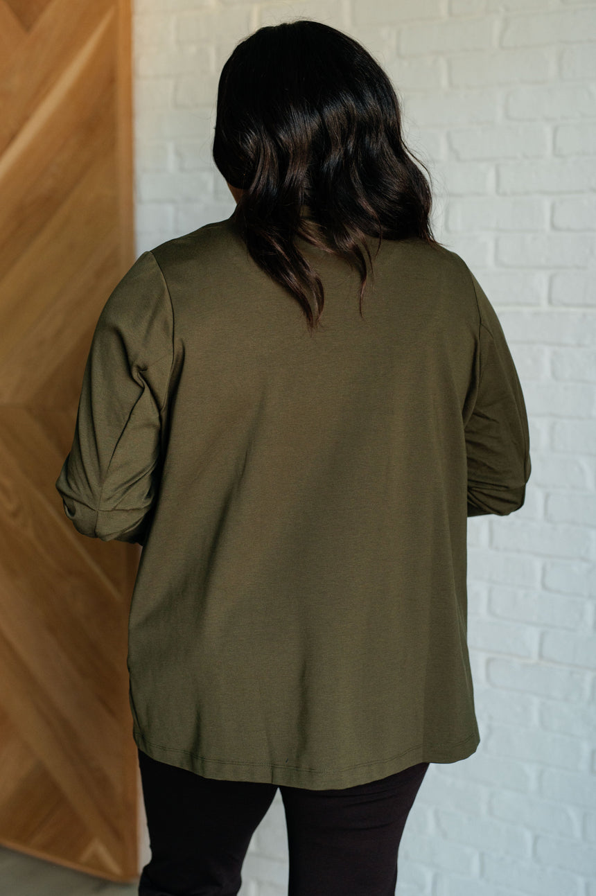 Magic 3/4 Blazer in Olive - Liarian Unlimited Boutique