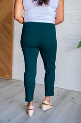Pantalones pitillo tobilleros Magic en verde cazador