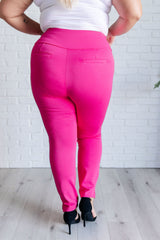 Pantalones Magic Skinny de 28" en rosa intenso