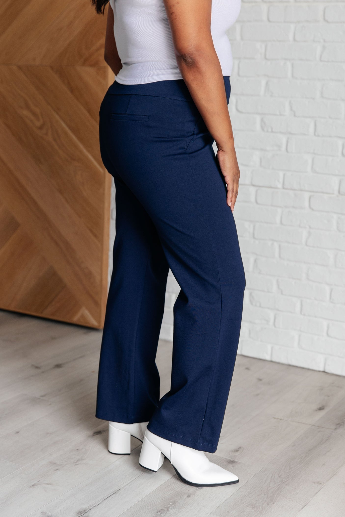 Magic Straight Pants in Navy - Liarian Unlimited Boutique