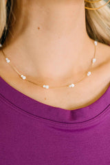 Making An Effort Delicate Beaded Necklace