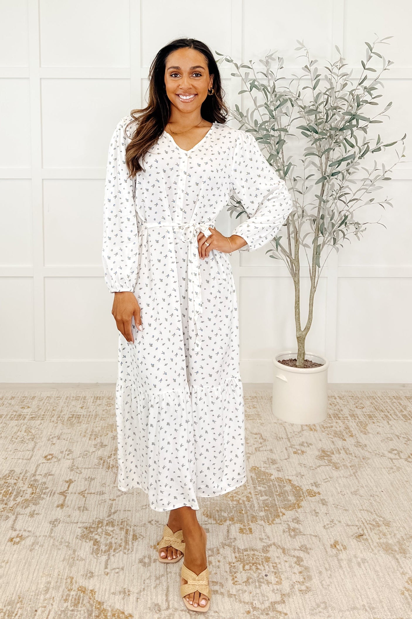 Vestido de arce con flores