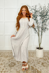 Maple Dress Greige Vineyard - Liarian Unlimited Boutique