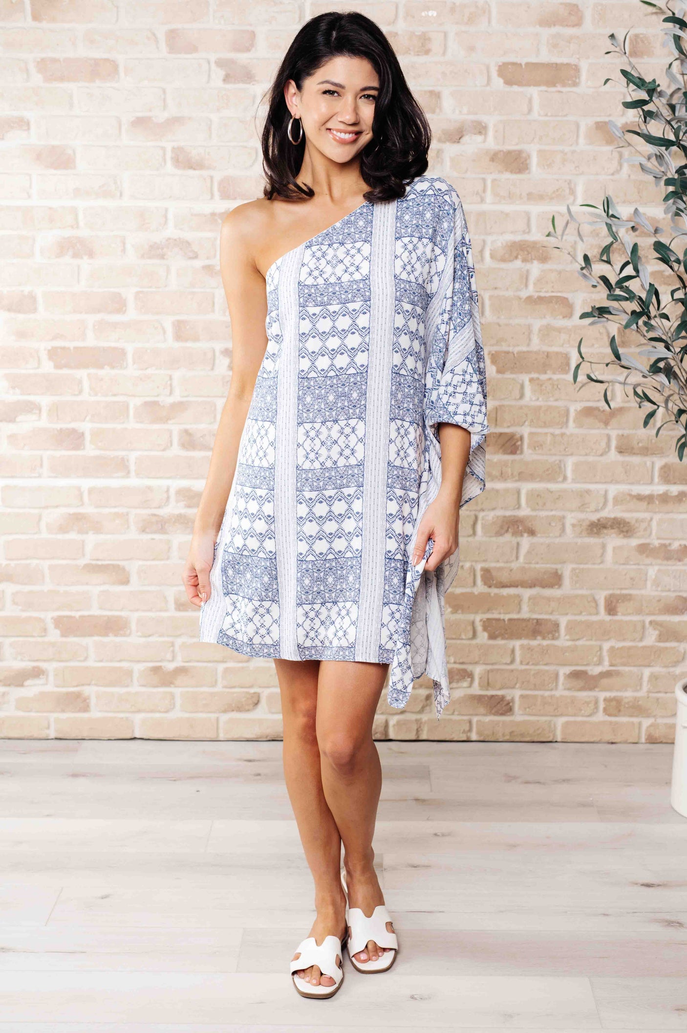 Vestido Marjorie de un solo hombro