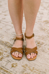 Marlene Ankle Strap Woven Sandal