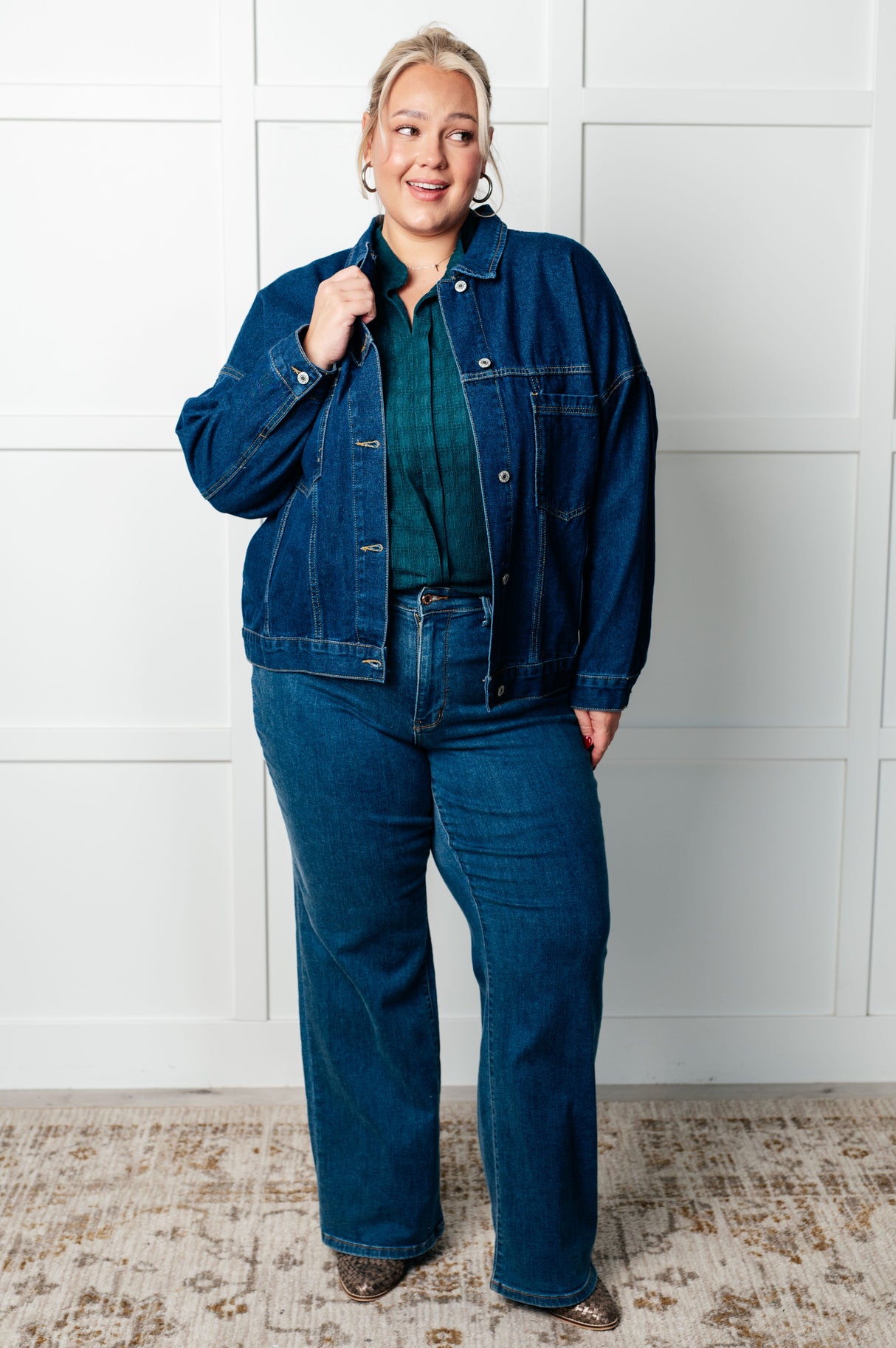 Blusa sin mangas con pliegues delanteros Matter of Fact en verde mar