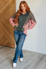 Sudadera con capucha Message Me Back Color Block