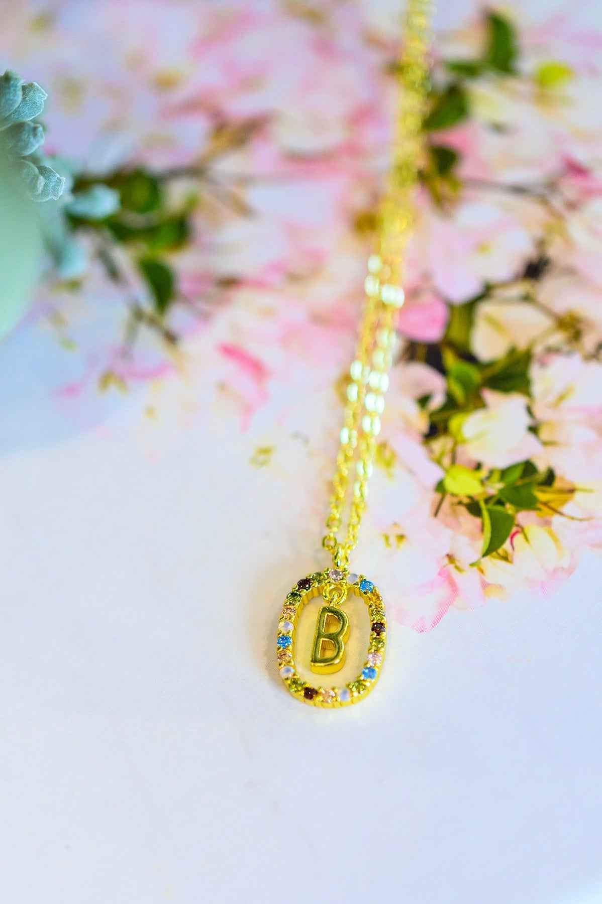 Mi Amor Gold Dipped Initial Necklace - Liarian Unlimited Boutique