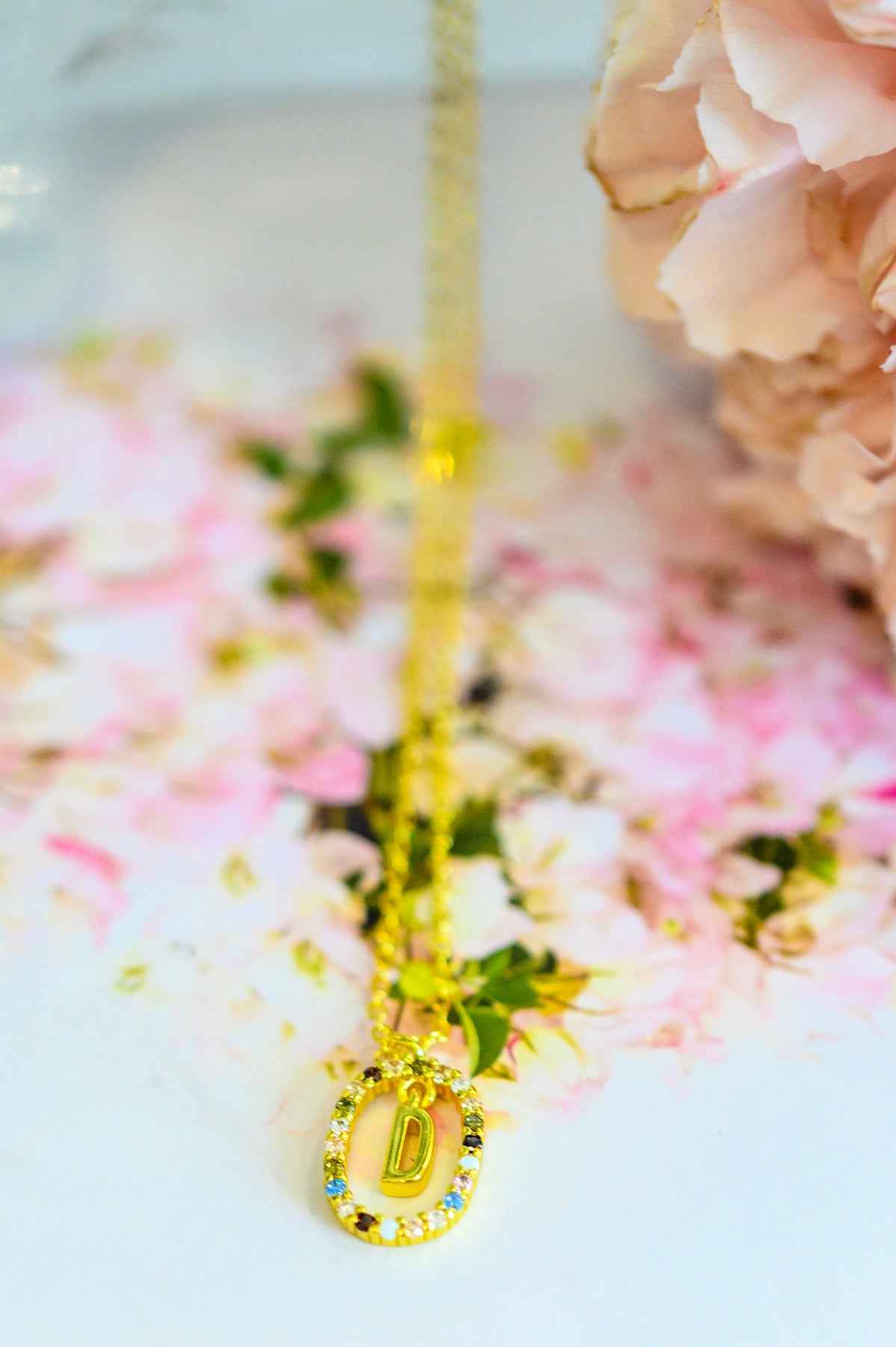 Mi Amor Gold Dipped Initial Necklace - Liarian Unlimited Boutique