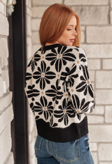 Mid Mod Floral Sweater - Liarian Unlimited Boutique