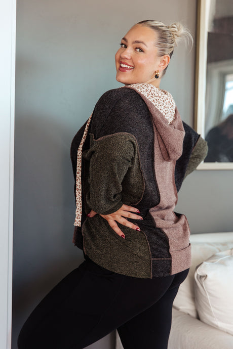 Mixed Emotions Color Block Hoodie - Liarian Unlimited Boutique