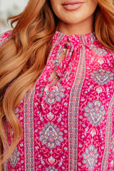 Momentos como esta blusa con cuello en V y mangas acampanadas