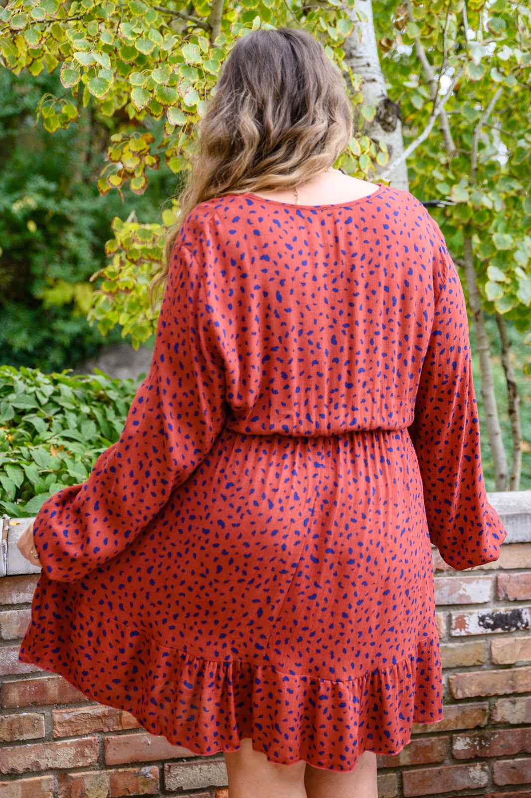 Most Genuine Spotted Dress In Rust - Liarian Unlimited Boutique
