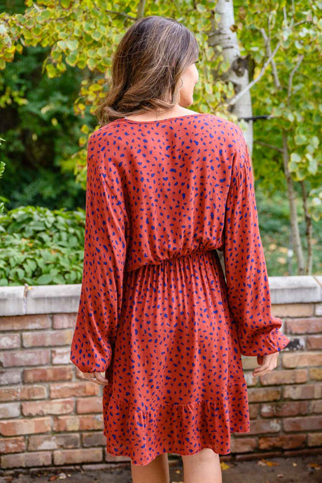Most Genuine Spotted Dress In Rust - Liarian Unlimited Boutique