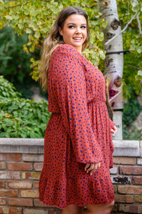 Most Genuine Spotted Dress In Rust - Liarian Unlimited Boutique