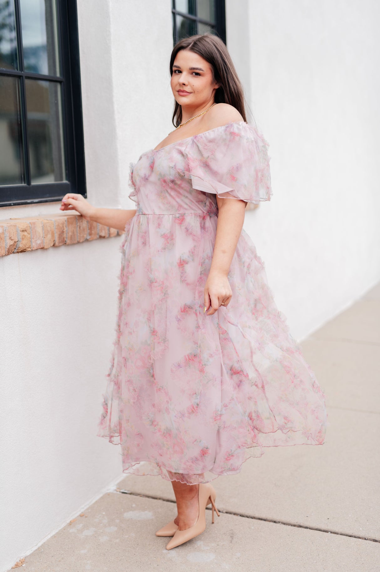 Vestido de mangas onduladas de My Little Songbird