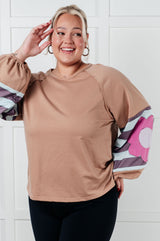 Nueva y mejorada blusa de patchwork floral