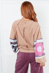 Nueva y mejorada blusa de patchwork floral